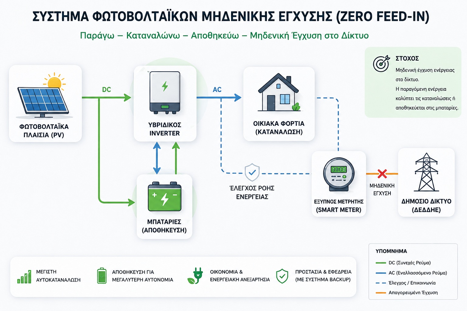 zero feed in φωτοβολταικο zero feed in φωτοβολταϊκό μηδενικής έγχυσης